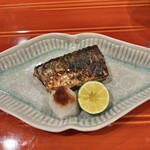 銀座 きた川 - 秋刀魚 肝醬油焼(追加)