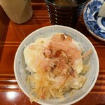 銀座 きた川 - 天玉丼 一杯目 白