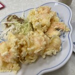 ハマムラ - 小海老の天ぷら　塩で頂く。