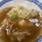 ハマムラ - 焼きめしにフカヒレスープをかけて食べるのが美味しい。最期の晩餐はコレにしたい。