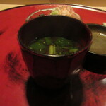 成生 - 天丼には、赤出汁