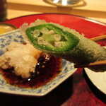 成生 - 薄い衣で、野菜天もとても美味しい