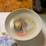 お宿 お食事処 鱗晃荘 - 鮑酒蒸し