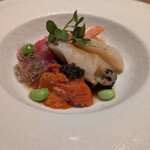 神戸牛炉釜ステーキ GINZA KOKO炉 - ギャビア、ウニ、ホタテ、オマール海老という贅沢な海の幸