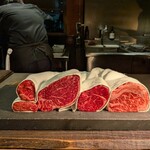 神戸牛炉釜ステーキ GINZA KOKO炉 - メインのお肉を選ばせてくれます
