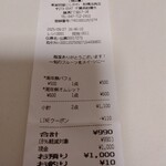 果実問屋 にしかわ - レシート