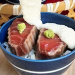 牛タンとマグロとクリスピー餃子 ひまわり［海］ - 