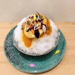 菓子屋めがね - かぼちゃブリュレかき氷