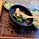 手打ちそば 砂子 - コリコリ食感の親鳥