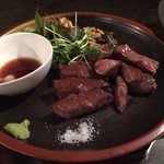 お好み焼き・鉄板焼き 蔵屋 - 本日の牛ステーキ（1800円～）塩でもわさびでも〇
