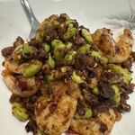 民福北京烤鴨店 - エビと枝豆の豆豉炒め的な