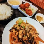其蘭 - 木耳肉(木耳と玉子豚肉炒め)ランチ
