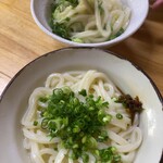 谷川米穀店 - うどん小(温)200円＋玉子50円
