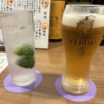 Kojitsu Shokudo Fujitotsuru - 生すだちソーダ、生ビール