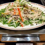 ザ・テラス - 東京野菜と押し豆腐の山椒油和え