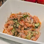 ザ・テラス - スモークサーモン とんぶりとマスタードソース