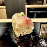 鮨しげひろ - 20250925鯵のバッテラ