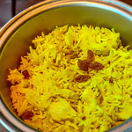 カールヴァーン ブルワリー＆レストラン  - 付け合わせのクミンライス。