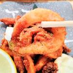 はまさき村 - イカの丸ごと唐揚げ（アップ）