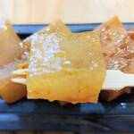 はまさき村 - わらび餅、生きなこ掛け（アップ）