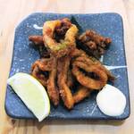 はまさき村 - イカの丸ごと唐揚げ
