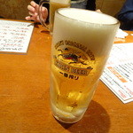 どまん中 - まずはビアーで乾杯！