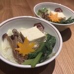 博多水炊きhiro - よそってくれたのですがキレイ