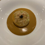 BISTRONOMIE TKM - 北海道産毛蟹のショーフロワと蟹味噌のパテ冷たいビスクソース