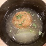 はらまさ - 蓮根饅頭（中にスッポン）と冬瓜