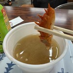 釧路和商市場 - かにのお味噌汁。徹底的に育てられたヤツ。