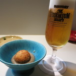 青山きいろ - ライスコロッケに牛蒡のソース、凝ってます！