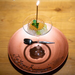 KOTARO Hasegawa DOWNTOWN CUISINE - 富士の輝（ブラックシャインマスカット） シャインマスカット マスカルポーネ マンゴーのシャーベット