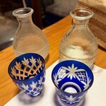酒肴 新屋敷 - 酒肴 新屋敷　その五十嵐を半合ずつ飲み比べさせてくれた！