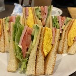 Cafe Amazon 百万遍店 - ミックスサンドボリューム満点