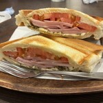 Cafe Amazon 百万遍店 - ホットサンド