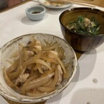 喬司 - せせり生姜焼き　ぬた和え