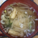 盛岡月が丘食堂 - みそ汁（もやし）