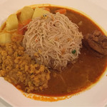 レストラン　ポルポル - ヌードルチキンカレープレート