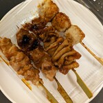 クイーンズ伊勢丹 - 料理写真:元気和鶏の焼き鳥ミックス