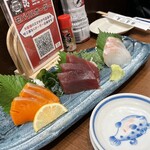 蔵元居酒屋 清龍 - おまかせ鮮魚３品盛合せ