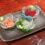 海ぼうず本店 - しずまえ鮮魚3点盛り（1100円）