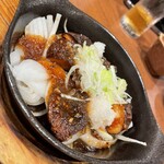 蔵元居酒屋 清龍 - 椎茸の鉄板ステーキ