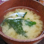 坂本屋 - お味噌汁も美味しいんだよなぁ～。　（2014.10）