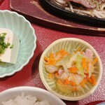 花いちもんめ - ネギ塩牛タン定食  ¥1,880  小鉢たち