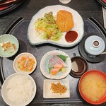 花いちもんめ - 花いち定食(刺身2種付)  ¥1,000
