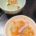 花いちもんめ - 花いち定食(刺身2種付)  ¥1,000  小鉢たち