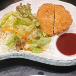 花いちもんめ - 花いち定食(刺身2種付)  ¥1,000  メイン 蓮根のはさみ揚げ