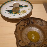 鮨 むらやま - 蒸し鮑と肝ソース