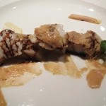 北新地Koutaro - 穴子と小芋エチュベ　フォアグラソース　バルサミコ酢