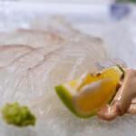 うを徳 - 2025.9 城下かれい1.9kgサイズお造り 肝刺し付き